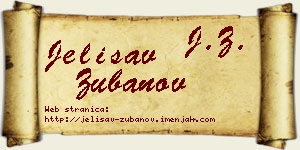 Jelisav Zubanov vizit kartica